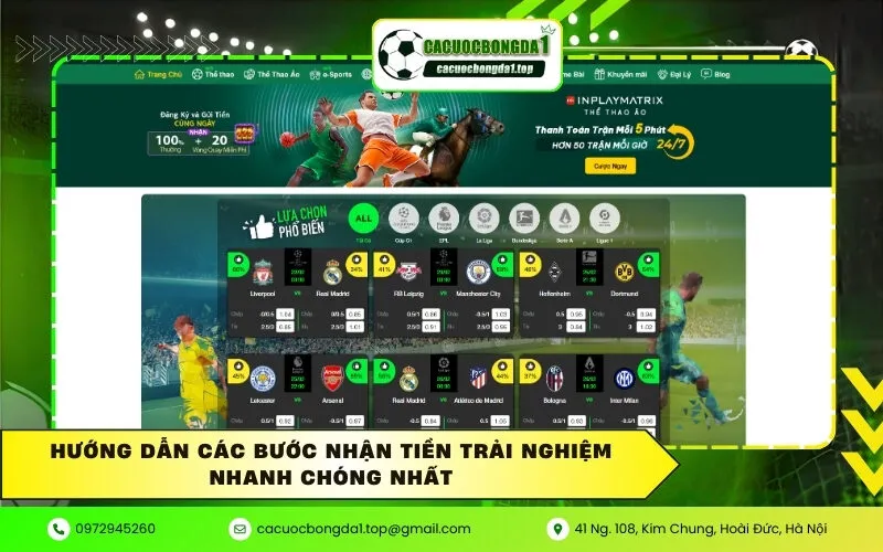 Hướng dẫn các bước nhận tiền trải nghiệm nhanh chóng nhất