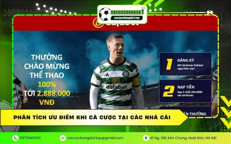 Phân tích ưu điểm khi cá cược tại các nhà cái