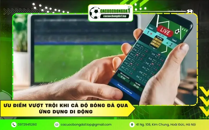 Ưu điểm vượt trội khi cá độ bóng đá qua ứng dụng di động